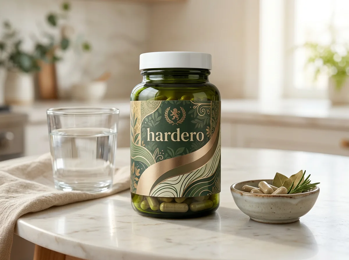 Hardero supplement bottle with pumpkin seeds - urinary comfort supplement Australia